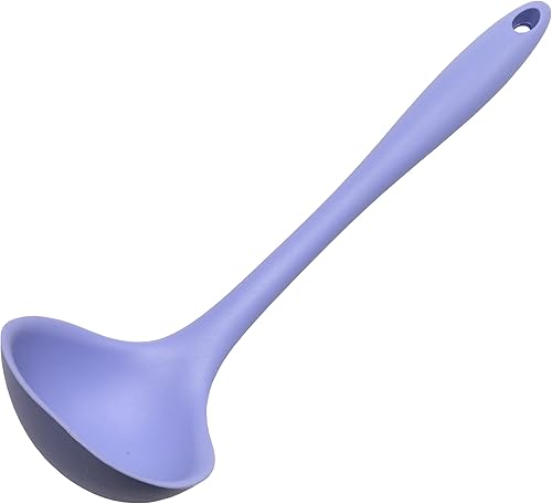 Miniatura 33 de Chef Craft Cucharón de cocina de silicona premium, 11.25 pulgadas, color gris