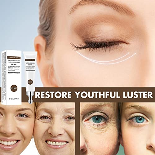Olhos Cayman,Olhos Óleo Vegetal Anti Linhas Finas - 20g creme hidratante sob os olhos para bolsas pa