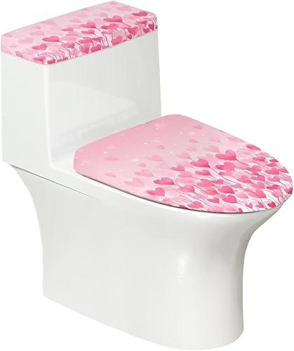 Vista 12 de Fundas antideslizantes para tapa de inodoro y tanque del Día de San Patricio, fundas elásticas para tapa de inodoro, accesorios de decoración de St.