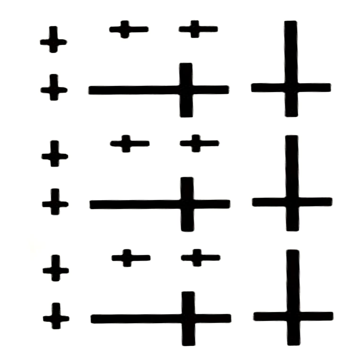 Simply Inked Cross Semi-Permanent Tattoo Pack Designer Semi-Permanent Tattoo for Girls Boys Men Women waterproof Sticker Size: 2.5 x 4 inch l Black l 2g-image-14