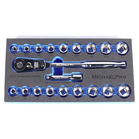 MichaelPro 20-Piece Socket Wrench Set Cover