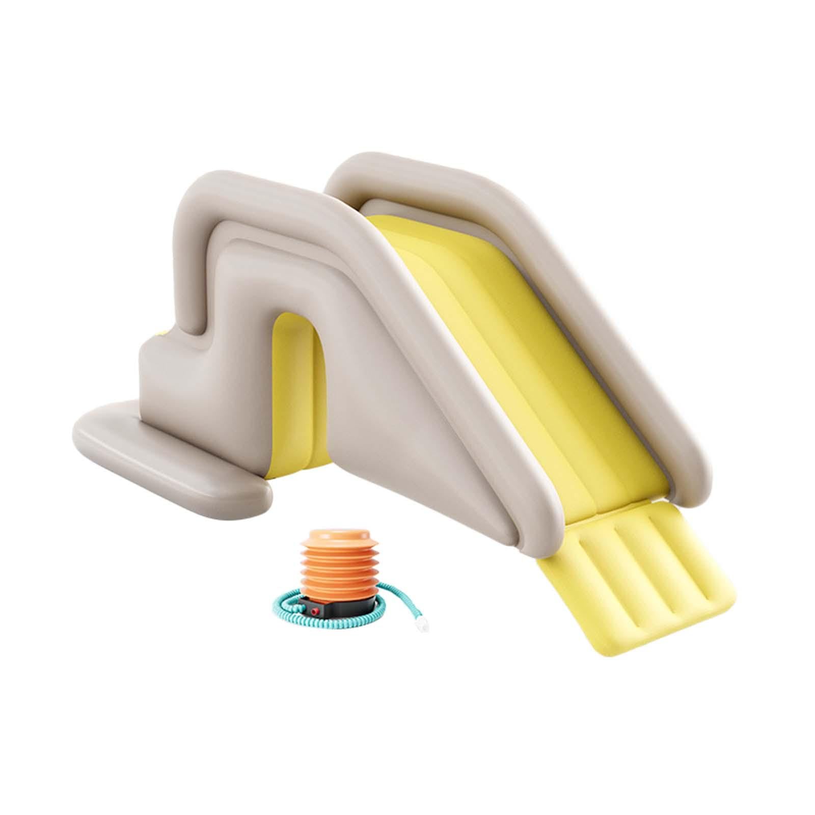 Aufblasbare Rutsche, Spielplatzrutsche Kinder, Wasserrutsche für Pool, GRAU | Verlängertes und Verbreitertes Design | Kletterrutsche für Kinder | Poolrutsche für Garten | für Innen und Außen | mehrfarbig