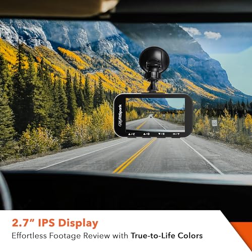 Image of FitSpark DC-101 WiFi Duo 4MP Real 2K Dual Channel Dash Camera | No.1 Novatek AI Chipset | High Definition 2.7 inch IPS TrueColors Display | Super Night Vision