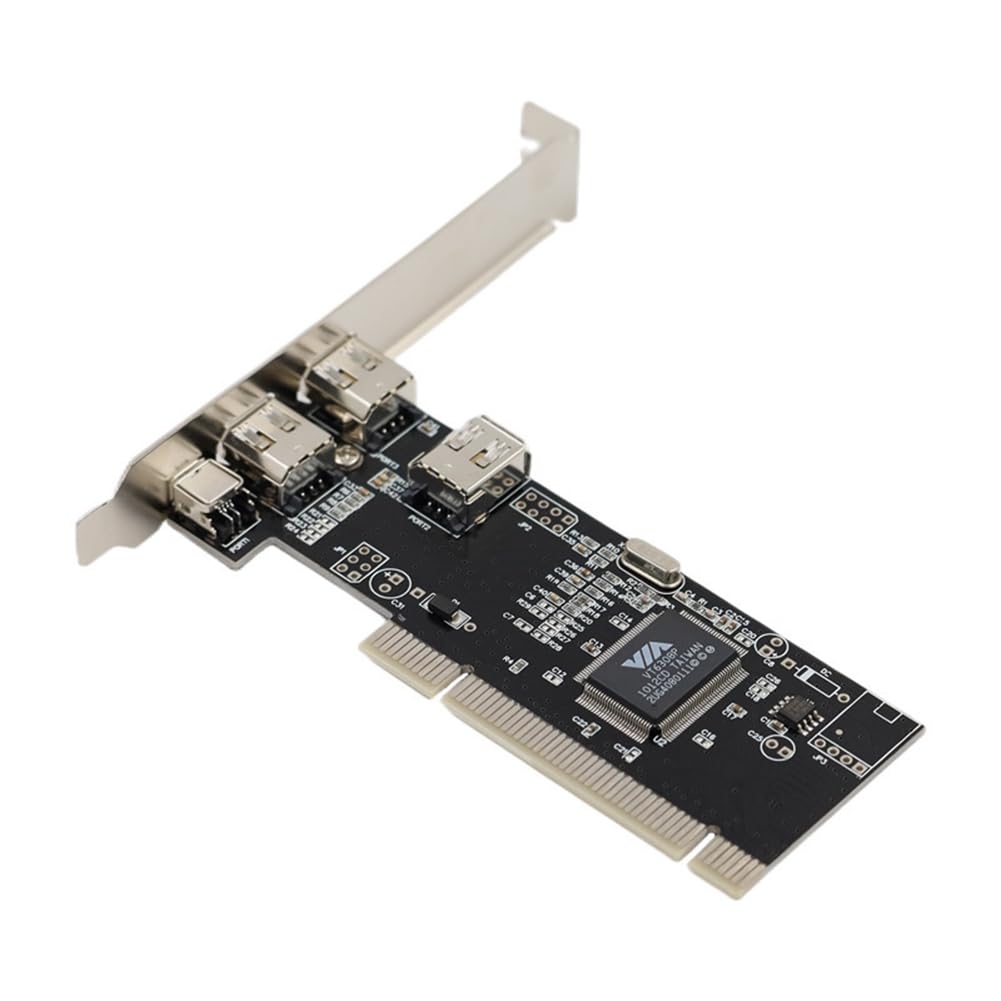 Amazon | Jumundren PCI 1394カード 4ポート ファイヤーワイヤーカード