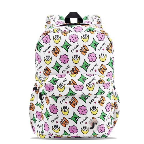 Image of J World Oz High School Backpack for Kids. Cute Laptop Bookbag for Girls Boys, Proud