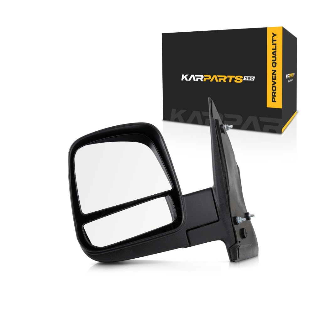 2008-2020 Chevy Express 2500 Door Mirror Driver Side | Exterior | Rear | Textured | Black | Manual | Folding | Dual Glass | GM1320395 | 20838065