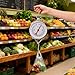 Mechanical Precision Hanging Scale, 440lb/200kg Max Capacity, Dual Unit with Large Display & 2 S-Hooks, Heavy Duty Spring Dial Scale for Kitchen Food Weighing, Fishing, Hunting, Big Game