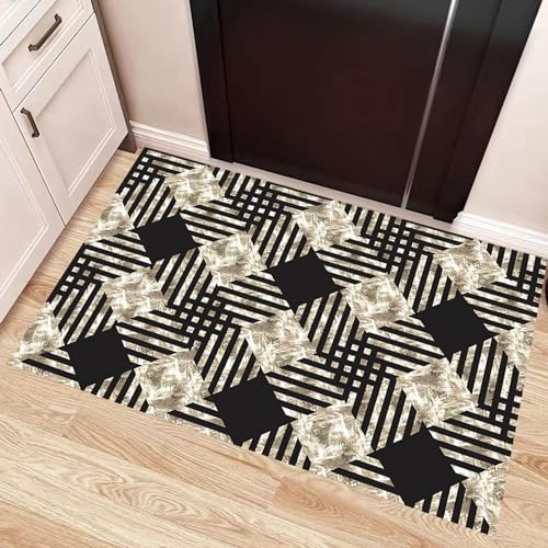 Alfombra de pasillo larga de 50 x 370 cm moderna y lavable para el hogar 4