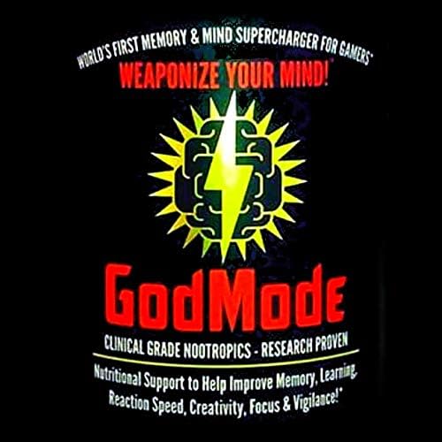 GodMode Neural Hacking Smart-Stack for Gamers & Achievers, 14 Natural Brain Boosting Nootropics Including Lion's Mane