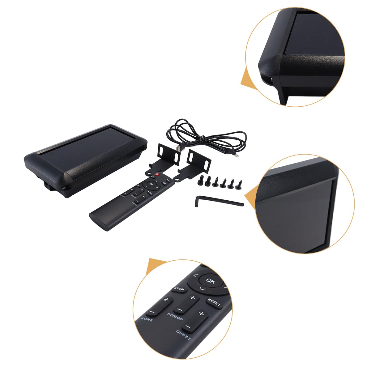 Riven Marcador deportivo electrónico 0-99 con control remoto distancia 18 m, marcador portátil con brillo ajustable