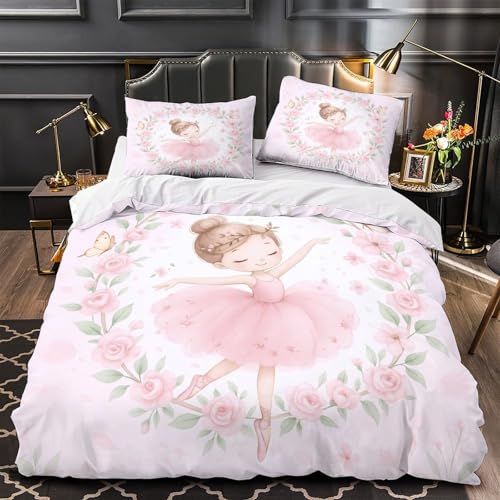 Parure de lit imprimée 3D danseuse classique en textile ultra doux de qualité supérieure