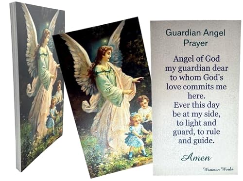 Guardian Angel Holy Card Bulk Pack with Prayer on Back Set of 10