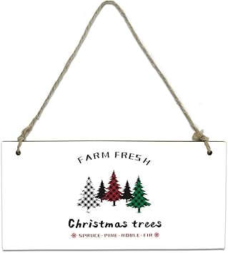 Amazon ドアプレート クリスマス クリスマスツリー 格子 レターボード ウェルカムボード ミニ黒板 ポップボード クローズ 看板 お店看板 メニューボード Diy おしゃれ 木製 吊り下げタイプ x10cm 店舗看板 文房具 オフィス用品