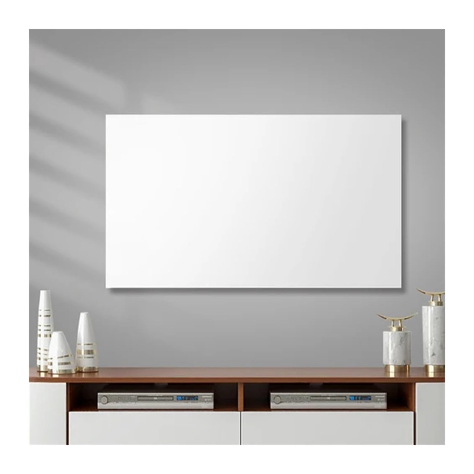 FJOADNVM TV Cover TV Cover Elastic All-inclusive 55 Inch 65 Luxury Simple Solid Color(White,80-85 inches)