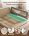 Foldable Bed Rail for Toddlers, 71in Reinforced Carbon Steel Frame&Connectors, Breathable Cationic Fabric - Safety Toddler Bed Rails for Queen, King, Twin, Full, No-Tool Setup.