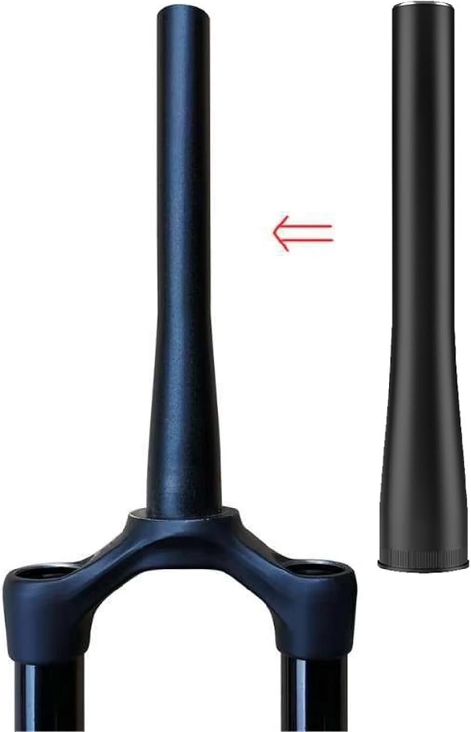 Compatible for Fox RockShox MTB Front Fork Head Tube Adapter 1-1/2 to 1-1/8 Tapered Straight Bicycle Replacement Parts