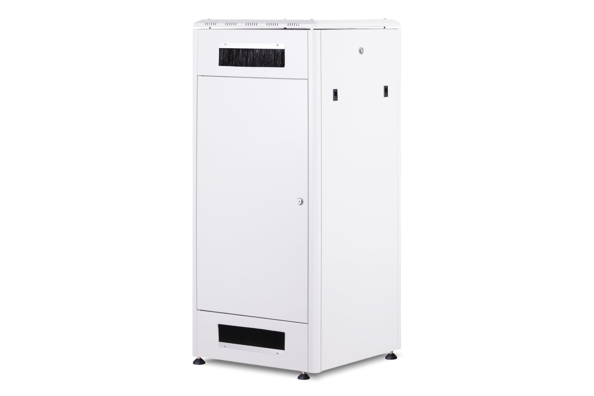 DIGITUS Szafa sieciowa – szafa rack 19 cali – 26U – 60 x 60 cm – głębokość użytkowa 54,3 cm – nośność 1200 kg – wolnostojąca – Szklane drzwi – stopień ochrony IP20 – seria Unique – szary