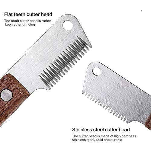 Professional Trimmmesser,Trimmen hund terrier,Trimm Messer Pflegemesser für Unterwolle Ergonomisch Geformtem Griff
