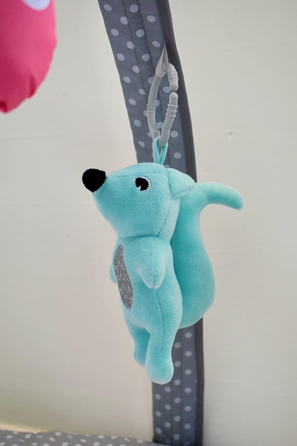 LADIDA Transat pour Bébé avec Musique et Vibrations, Thème Espace Bleu, 0-6 Mois jusqu'à 9 kg, Balancelle Électrique Portable