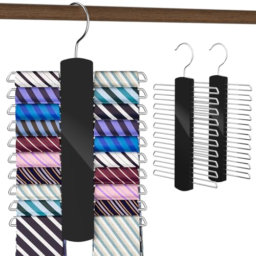 Dolinvo Tie Rack Tie Hanger 2Pack cover