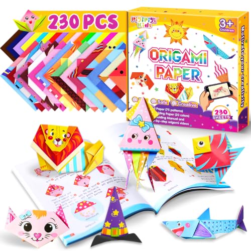 Kids Craft Origami Paper | 230 Pcs Origami Kit for Kids Ages 5-12 - image 1