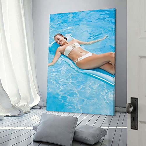 Sexy Women Swimming In The Pool Posters Sexy Bikini Women Poster(1) Canvas Painting Wall Art Poster For Bedroom Living Room Decor20X30Inch(50X75Cm) #TOP2