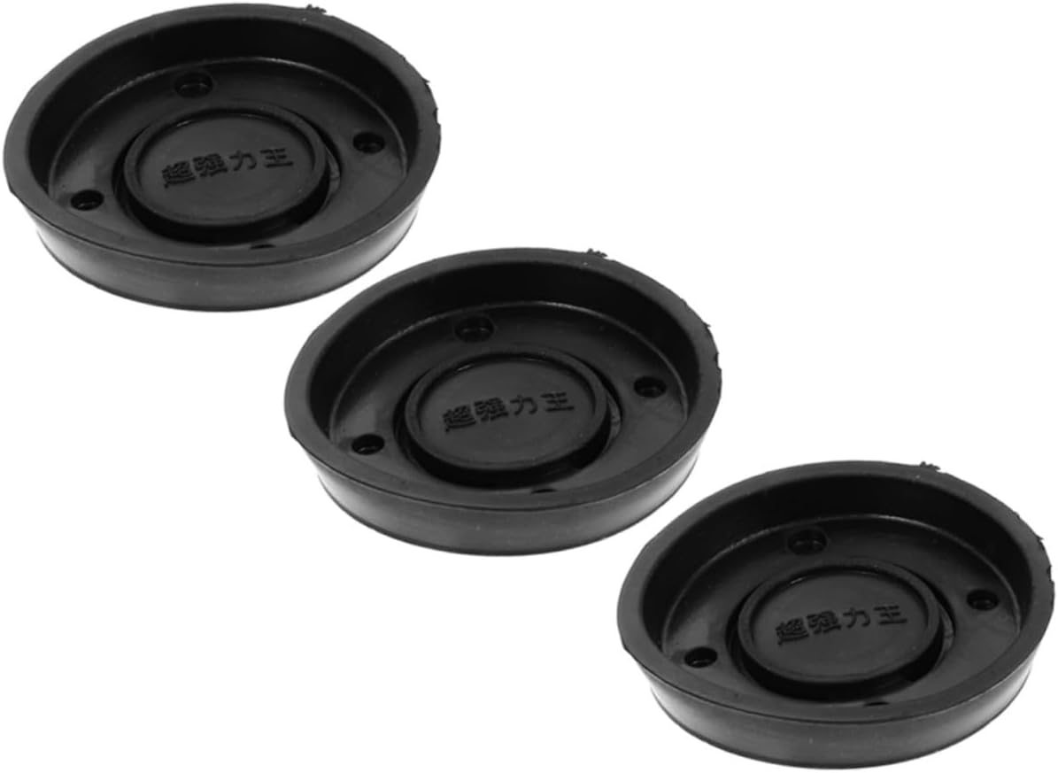 Healifty 3Pcs Wear Resistant Rubber Water Pump Cups Manual Pump Parts for Hand Cranked Wells Durable Replacement Seal Cups for Model