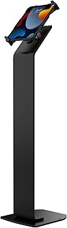 Locking Floor Stand – CTA Premium Support Base Kiosk Lock & Key Security - iPad Air 11" M2 (2024) - Pro 11" M4 (2024) - Air 13" M2 (2024) - Pro 13" M4 (2024) & More - Black (PAD-PARAFU)