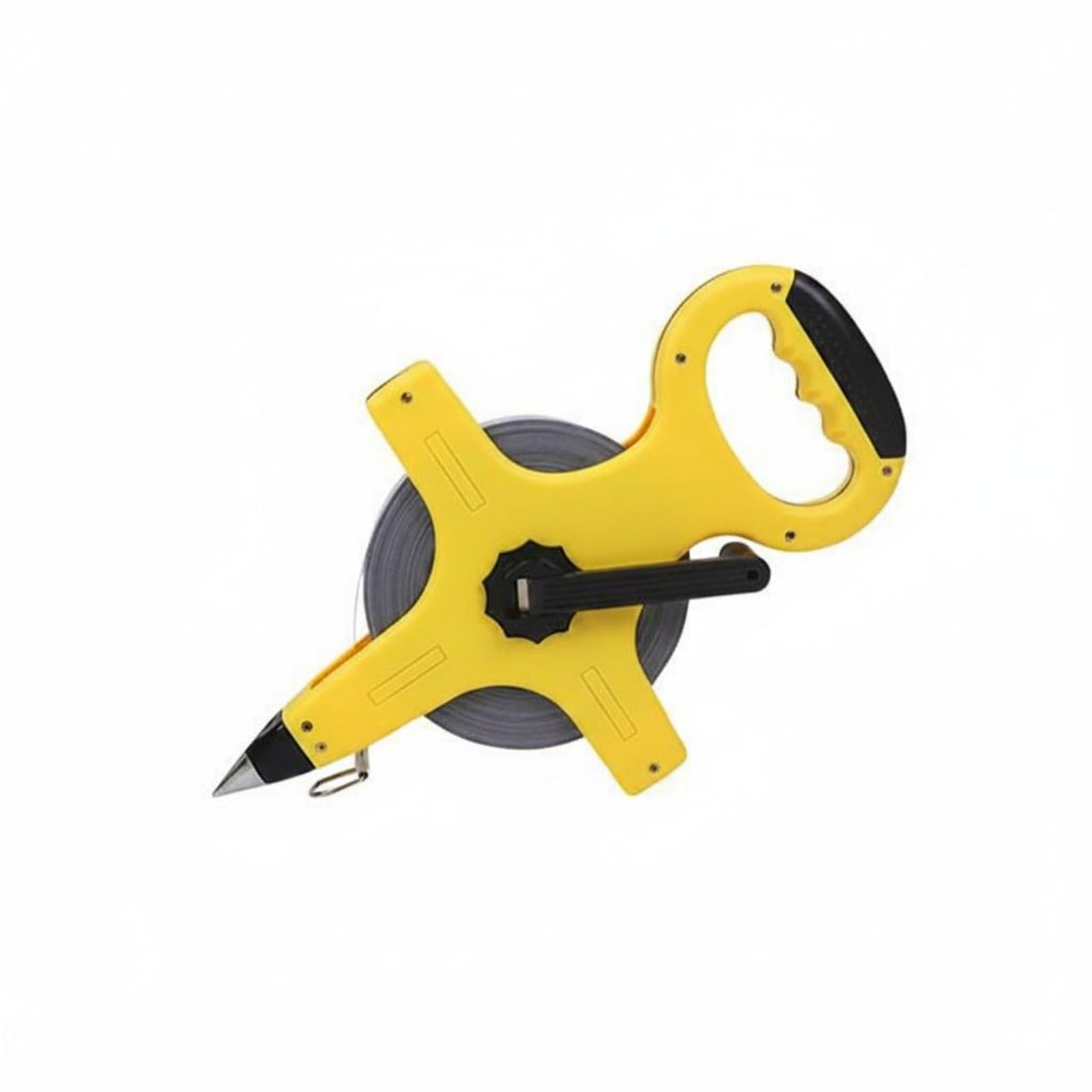 Misuratore a Nastro Professionale Misura Distanza Rotella Righello Rullina con Avvolgimento Rapido in Acciaio Inossidabile Struttura Robusta, 100M