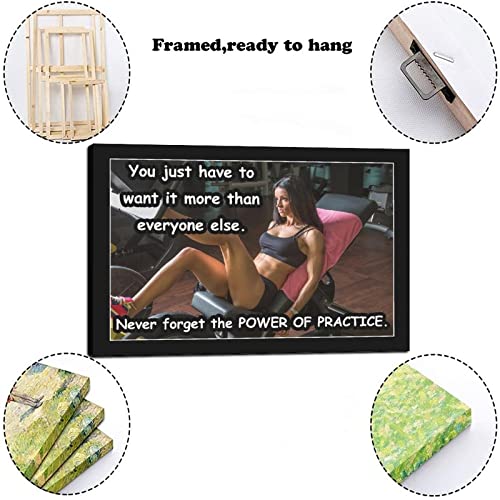 Lirong More Than Everyone Motivational Inspirational Posters Home Decor Wall Art Print For Gym Motivational Quotes Poster Printing 24X36Inch(60X90Cm) #TOP1