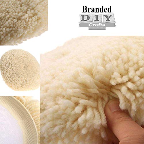 Image of DIY Crafts Design # No 2, Pack Of 5 Pcs, 7 inchinch Car Polishing Soft Wool Auto-Stick Pad Buffing Cleaning Polisher Kit for Industry Furniture Glass Car Steel Table (Design # No 2, Pack Of 5 Pcs)