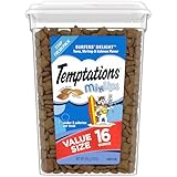Temptations MixUps Surfer's Delight Flavor Crunchy and Soft Cat Treats, 16 oz. Tub