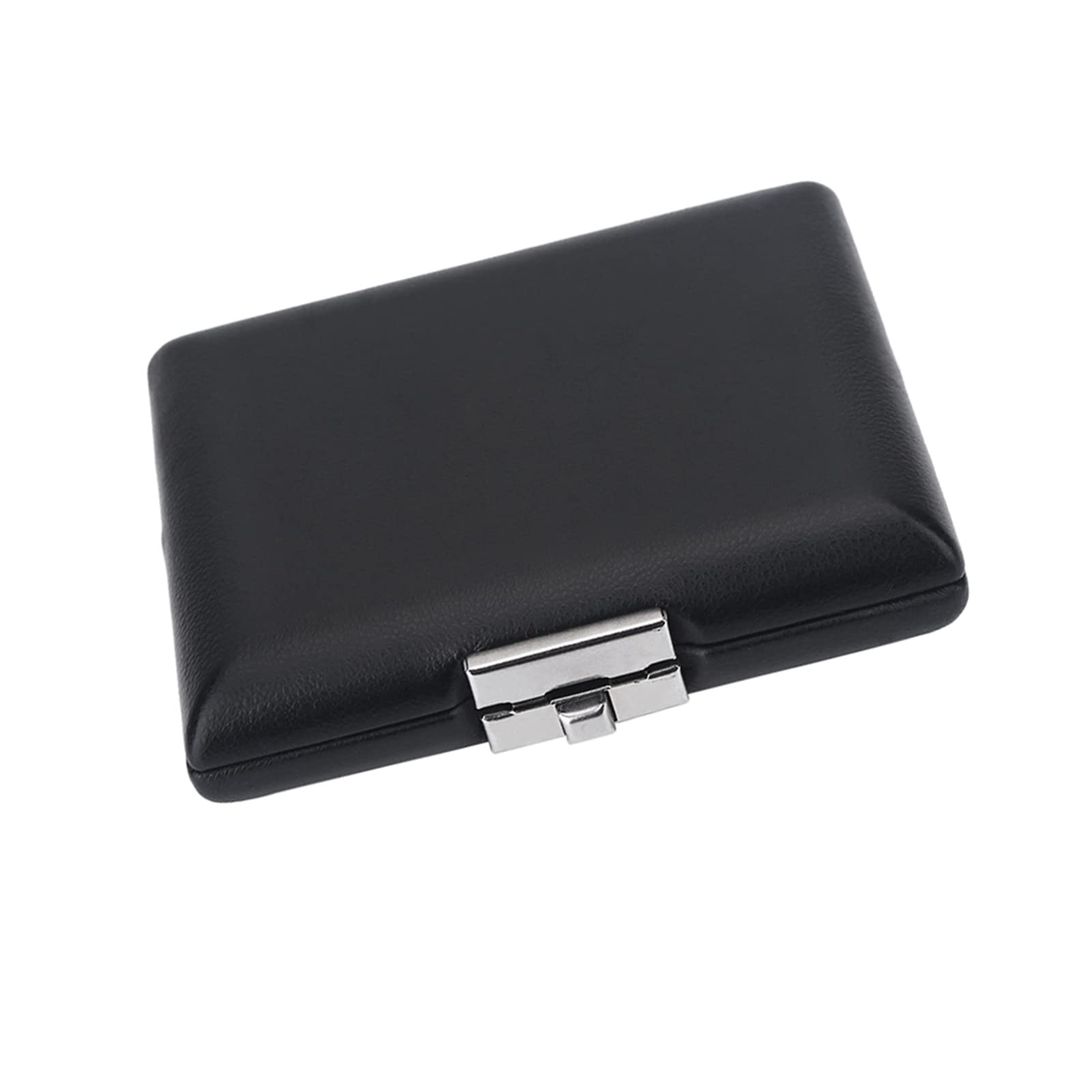Caja Contenedora de Cañas de Fagot Negro con Cubierta de Cuero PU, Estuche con Ranuras para Cañas de 3 uds.