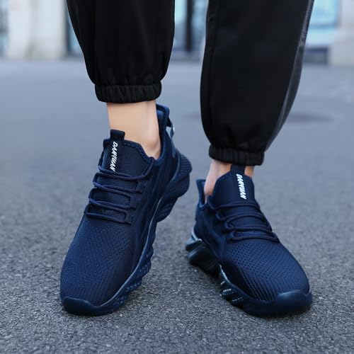 Image of EGMPDA Mens Shoes Running Slip On Tennis Walking Shoes Lightweight Breathable Sneakers for Gym Work Casual Soft Sole Trainers Non Slip Athletic Footwear