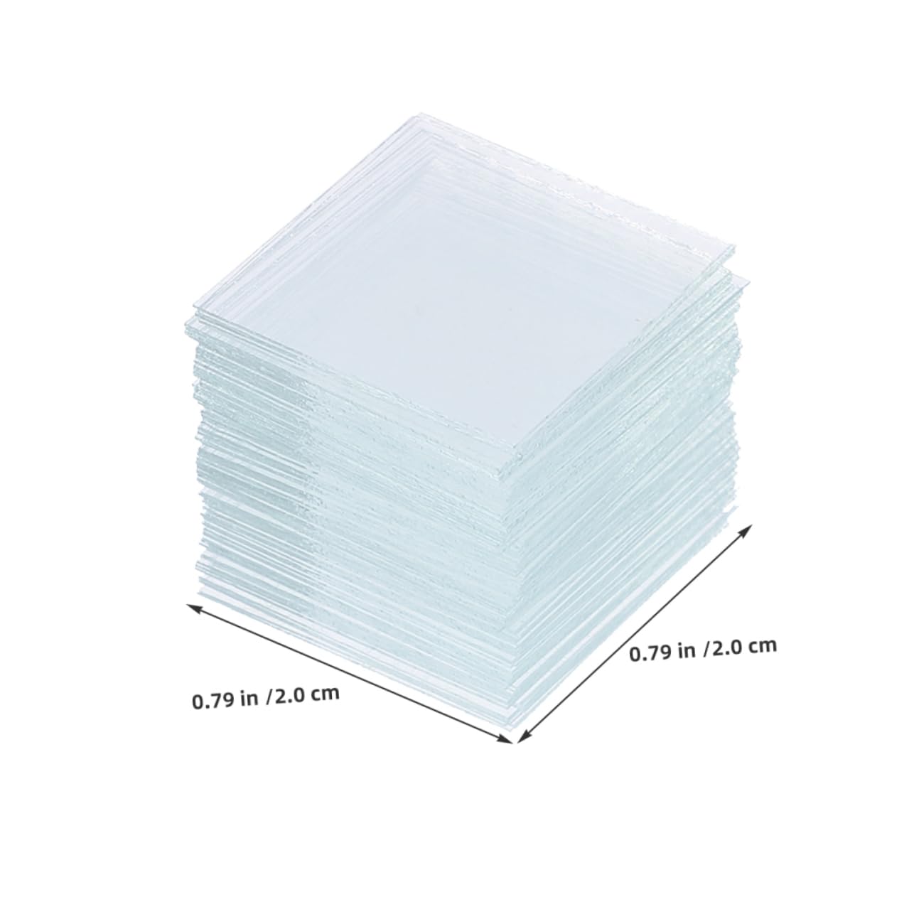OSOLADY Microscopic Slides Set 500 Pieces Square Cover Slips Lab Microscope Slides Cover Glasses