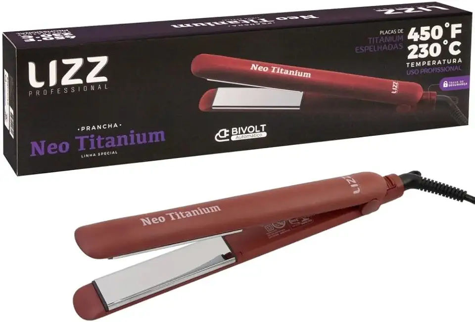 Lizz Prancha Neo Titanium Vermelha Bivolt