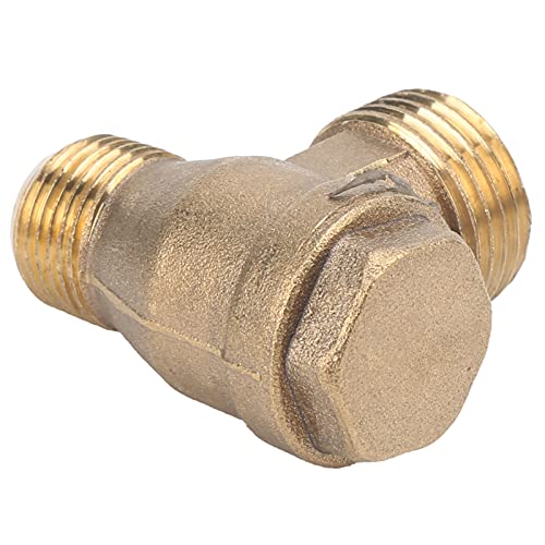 2-Wege-Rückschlagventil Messing-Luftkompressor Rückschlagventil-Verschraubungen mit Gewinde 1/2x3/8 Luftkompressor-Zubehör Pneumatik-Zubehör Rohrverbindungswerkzeug