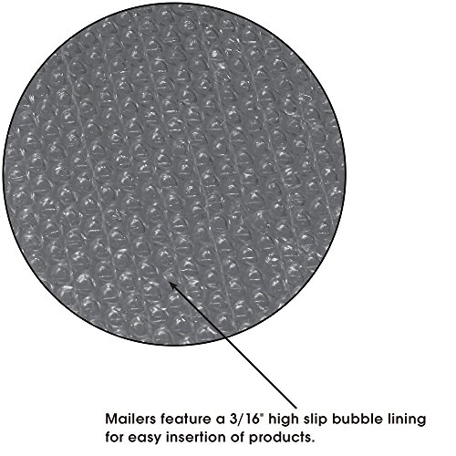 Partners Brand PB83625PK Bubble Lined Poly Mailers, 10 1/2" x 16", White (Pack of 25)