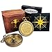 Trust in The Lord - Proverbs 3: 5-6 Engraved Compass, Wood Box Greeting, Inspirational Gift Men, Christian Boys Baptism Gifts, Graduation Day (#1 Lord's Compass)