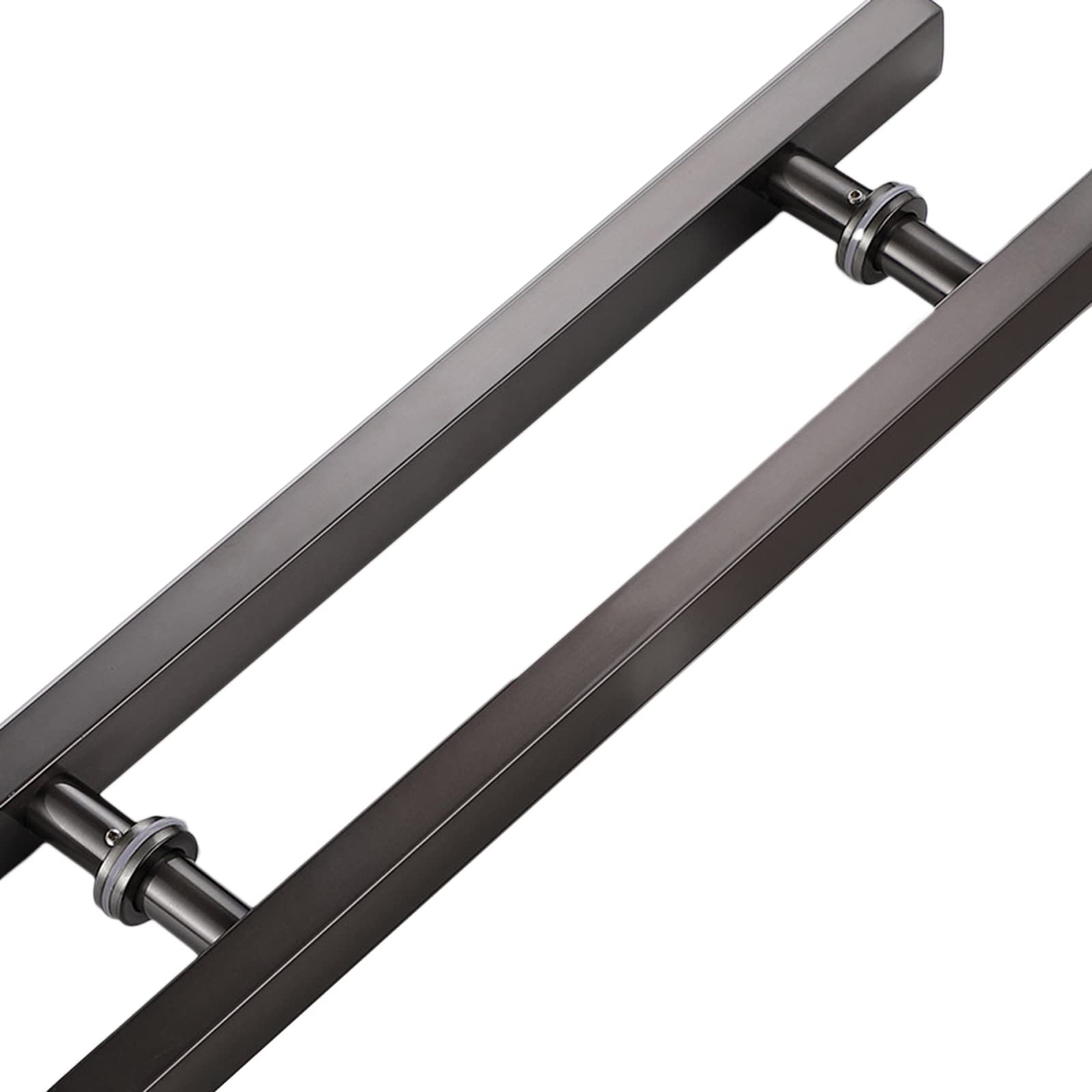 CWCQGH Barn Door Sliding Door Handle 1.6ft/2.6ft/3.2ft/4.9ft Commercial Sliding Door Handle, Simple Entry Push Pull Door Handles Kits, Hotel/Shopping Mall/Studio/Company Gate Us,Gold-80cm/31.4in