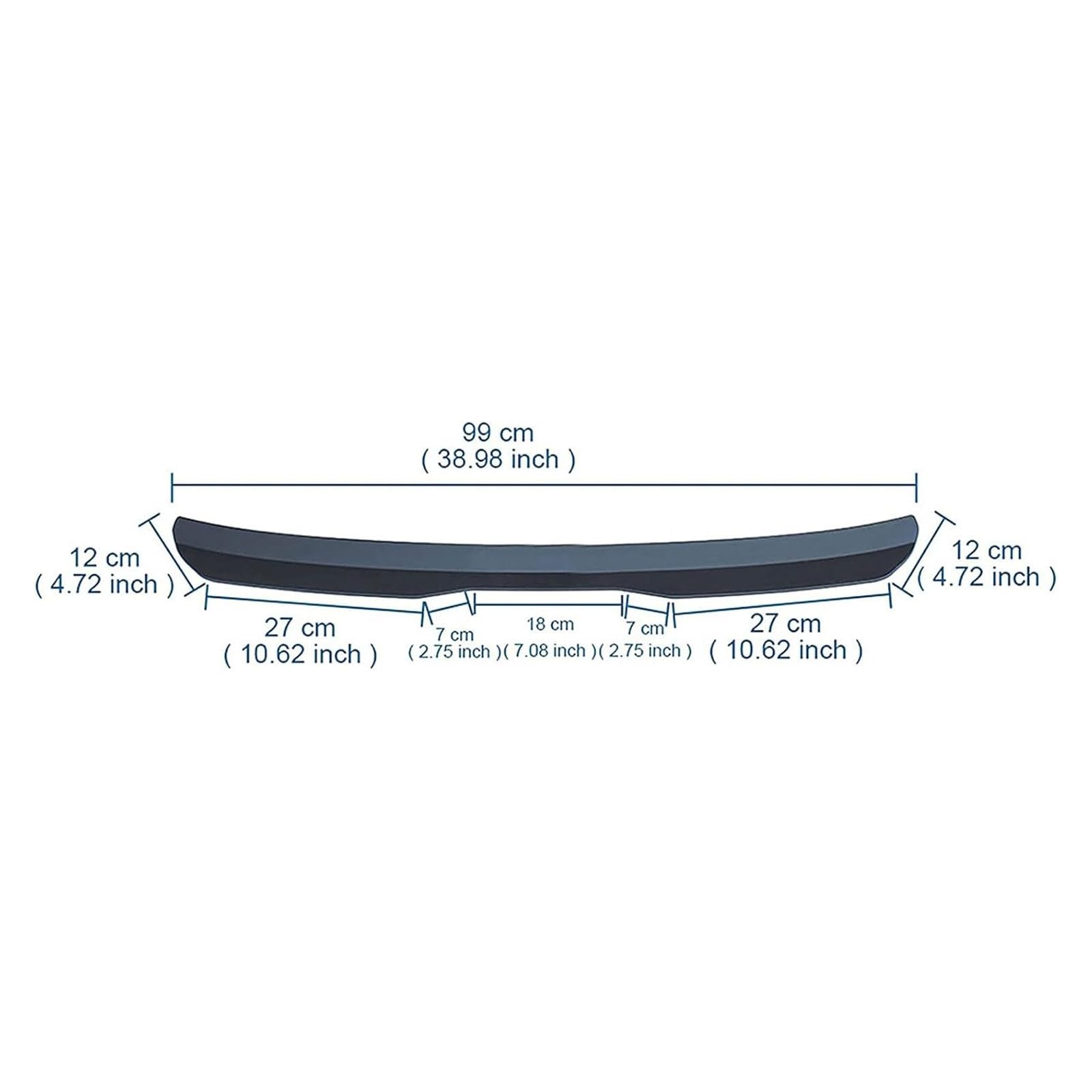 Spoiler posteriore per Nissan Juke 2010-2019, accessorio per lo styling, nero