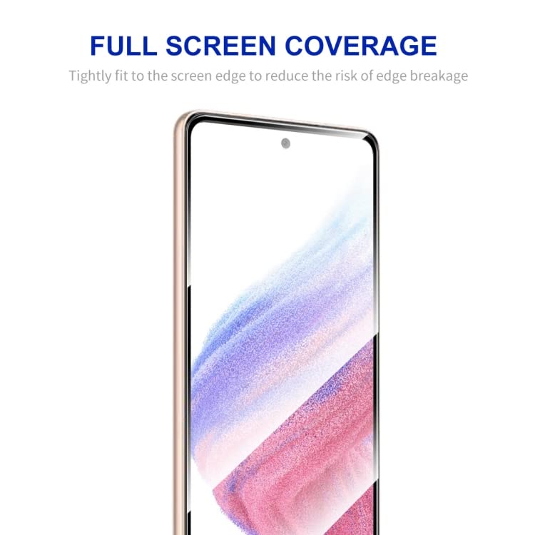 Image of Casodon Tempered Glass Screen Protector Guard for Samsung Galaxy A54 5G - Black