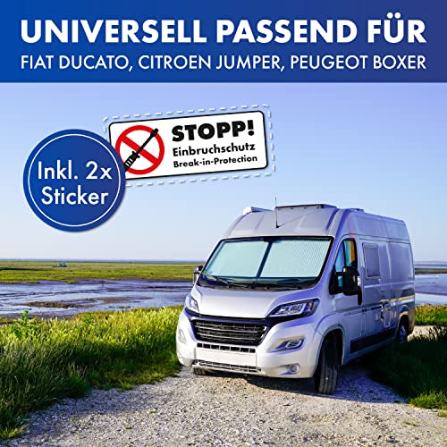 LAINFELD Einbruchschutz | Prick Stop Fahrertür | Türsicherung für FIAT Ducato, Citroen Jumper, Peugeot Boxer | Wohnmobil Sicherheit Prickstop