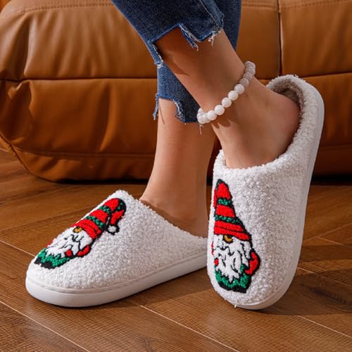 Image of Slippers for Women Men Fuzzy Memory Foam Slipper Fluffy Winter Soft Warm Slip On House Shoes