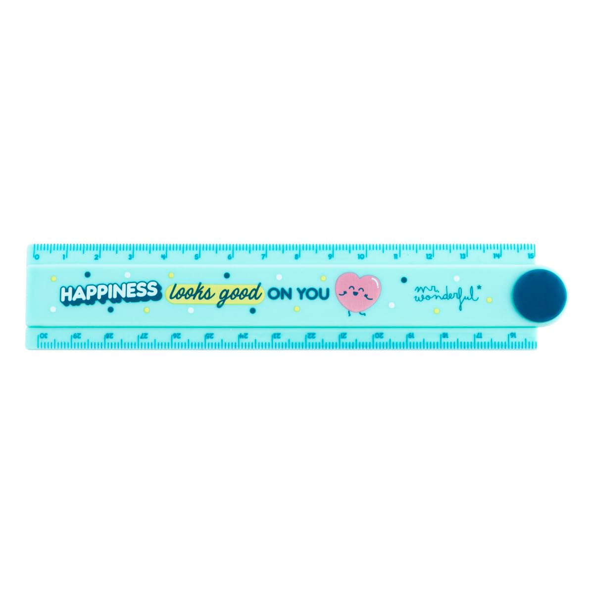 Mr.Wonderful Happiness Looks Good On You Folding Ruler