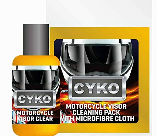 CYKO Helmet and Visor Cleaner 65 ml Bottle with Microfibre Cloth