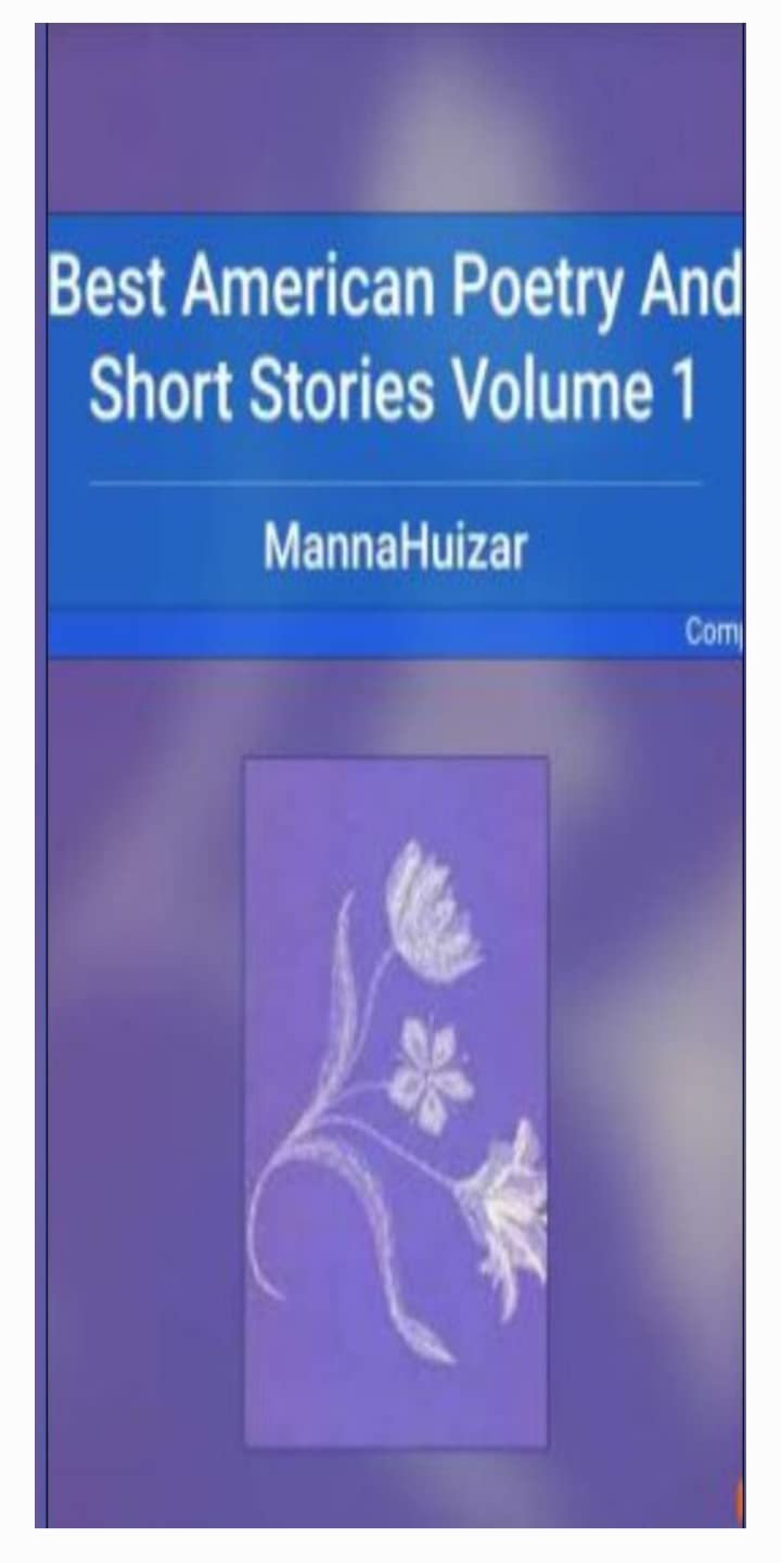 Best American Poetry And Short Stories Volume 1 eBook Huizar, Manna