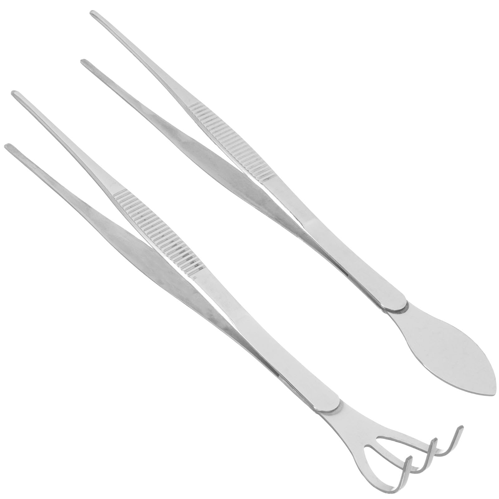 Pinzas y rastrillo de acero inoxidable para bonsái y plantas de maceta
