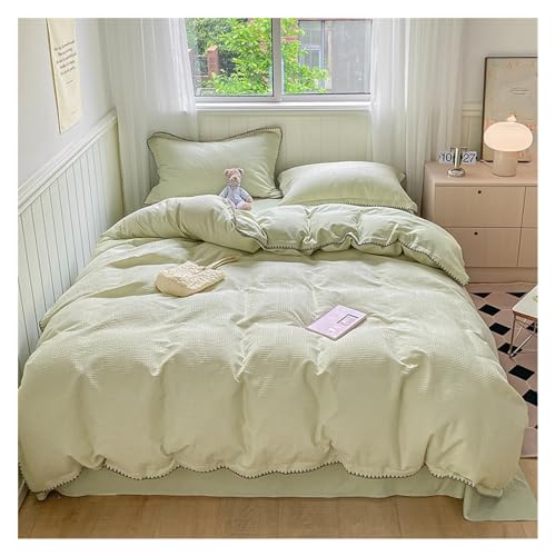 Ropa de cama de algodón lavado con jacquard para un descanso fresco 2
