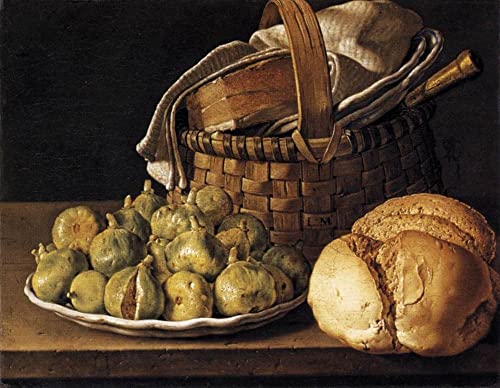 Poster et art mural vintage 60x90cm, tableau nature morte de figues pour la chambre